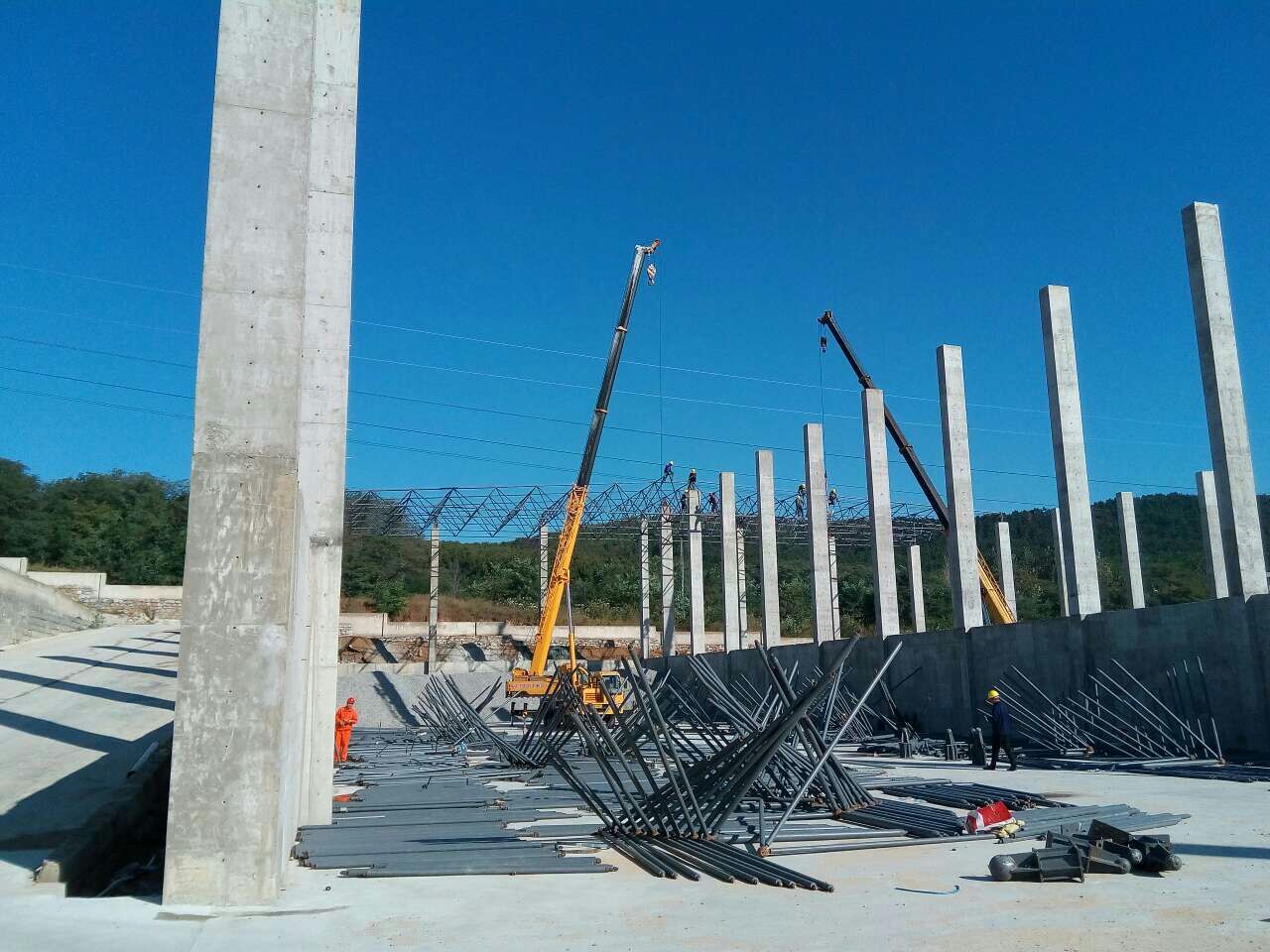 邢台搅拌站网架